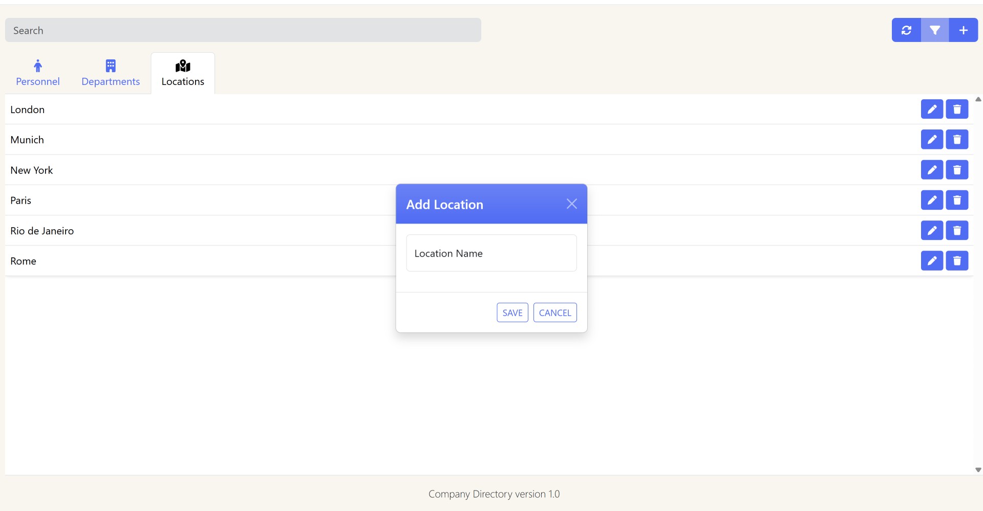 Company Directory Screenshot 6