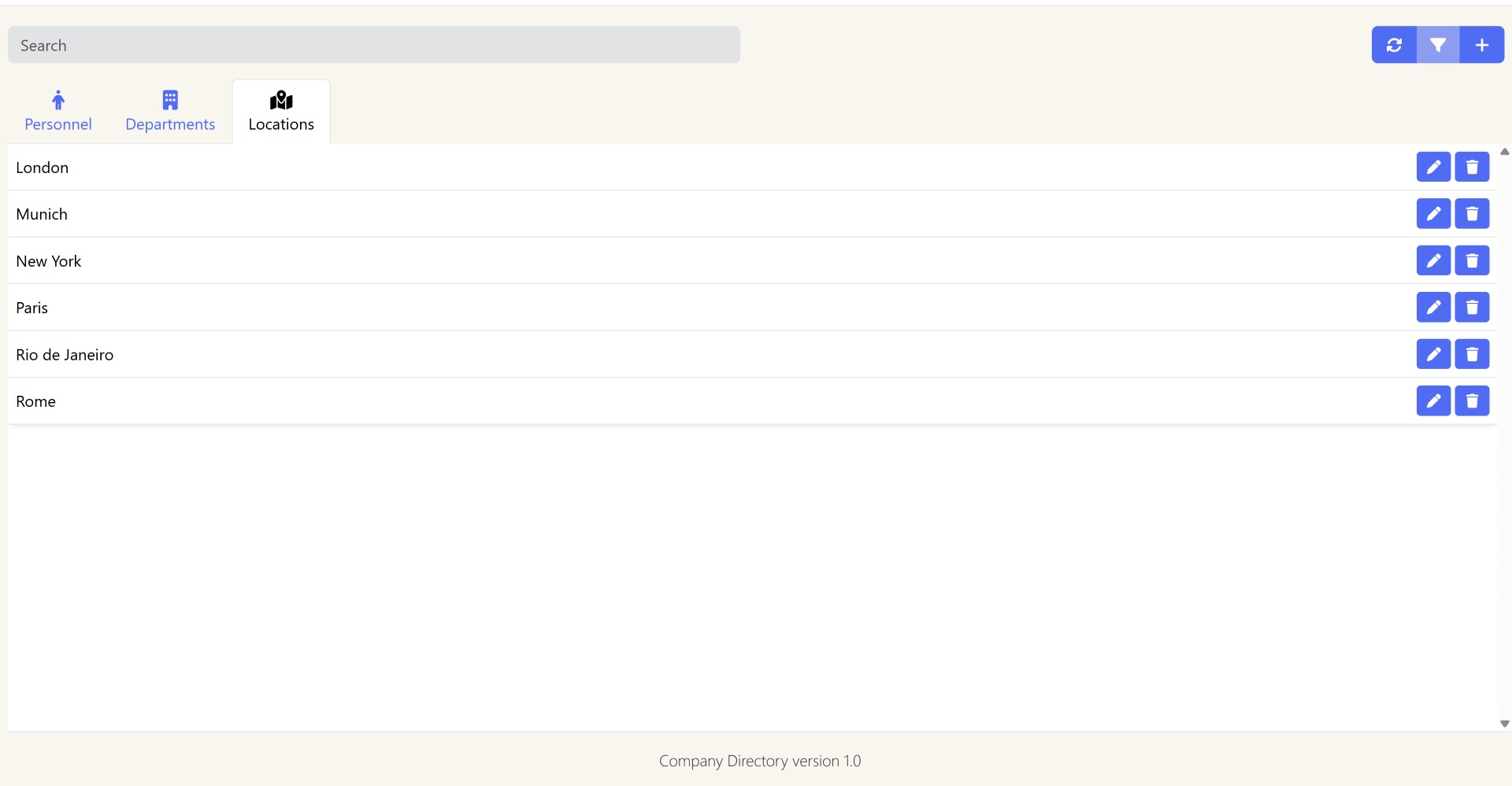 Company Directory Screenshot 5
