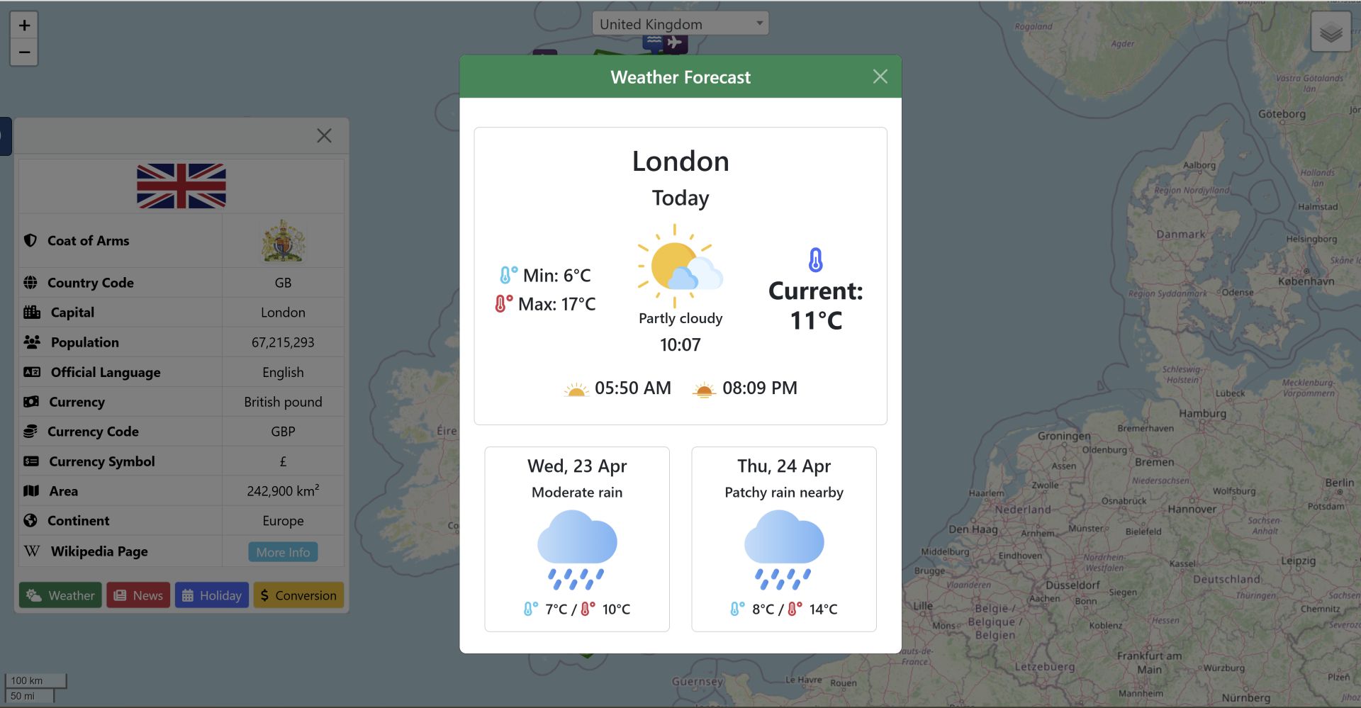 The Gazetteer Screenshot 2